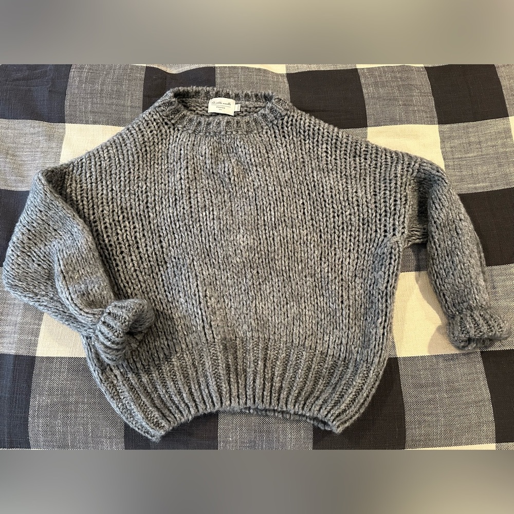 Oversized Loose Knit Grey Sweater